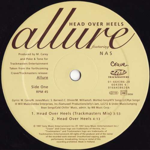 Cover Allure (3) Featuring Nas - Head Over Heels (12, Single) Schallplatten Ankauf