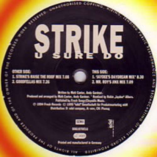 Cover Strike - U Sure Do (12) Schallplatten Ankauf