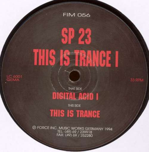 Cover SP 23 - This Is Trance (2x12) Schallplatten Ankauf