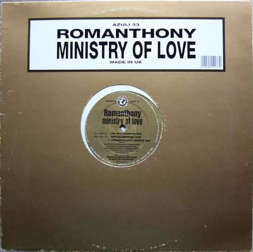 Cover Romanthony - Ministry Of Love (12) Schallplatten Ankauf