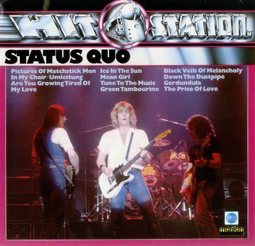 Cover Status Quo - Hit Station (LP, Comp) Schallplatten Ankauf