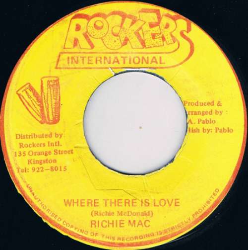 Bild Richie Mac* - Where There Is Love (7) Schallplatten Ankauf