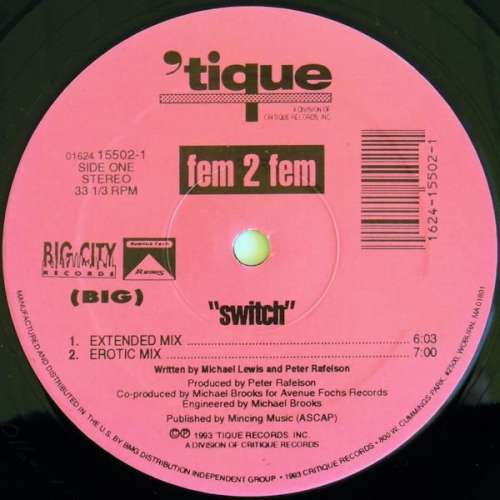 Cover Fem 2 Fem - Switch (12) Schallplatten Ankauf