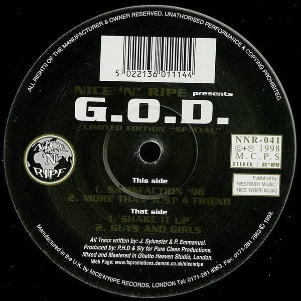 Cover G.O.D. - Limited Edition Special (12, Ltd) Schallplatten Ankauf