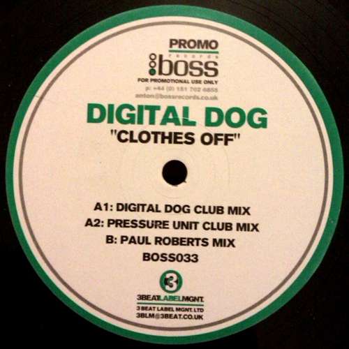 Cover Digital Dog - Clothes Off (12, Promo) Schallplatten Ankauf