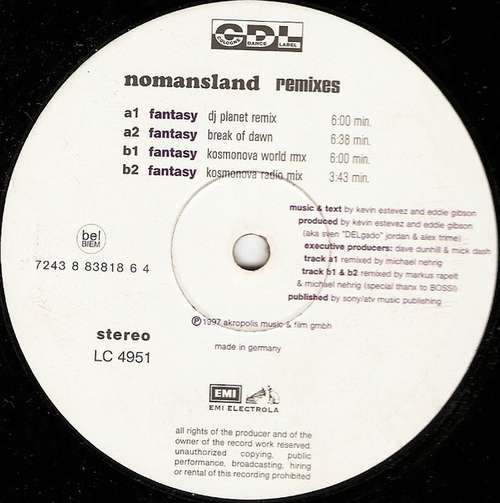 Cover Nomansland - Fantasy (Remixes) (12) Schallplatten Ankauf