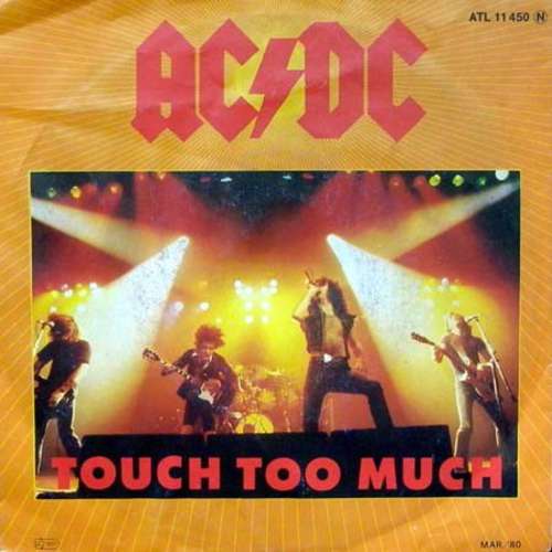 Cover AC/DC - Touch Too Much (7, Single) Schallplatten Ankauf