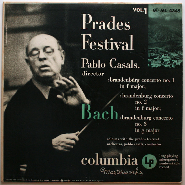 Cover Bach* / Pablo Casals, Prades Festival Orchestra - Prades Festival - Vol. 1 (LP, Album, Mono) Schallplatten Ankauf