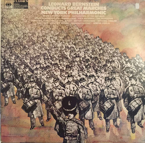 Cover Leonard Bernstein - Leonard Bernstein Conducts Great Marches New York Philharmonic (LP, Album) Schallplatten Ankauf