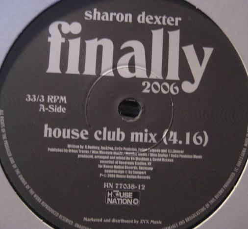 Cover Sharon Dexter - Finally 2006 (12) Schallplatten Ankauf