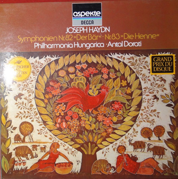 Cover Joseph Haydn, Philharmonia Hungarica, Antal Dorati - Symphonien Nr.82 Der Bär / Nr.83 Die Henne (LP, Album) Schallplatten Ankauf