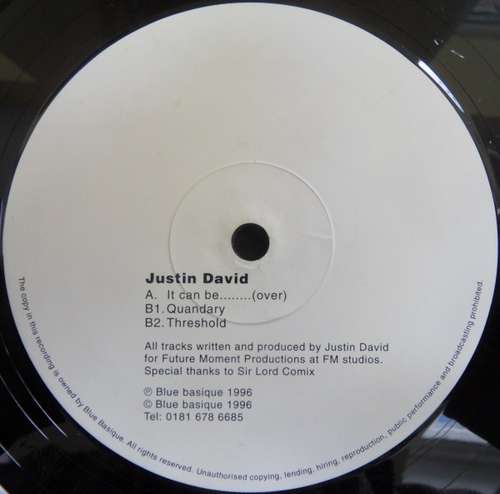 Cover Justin David - It Can Be........ (12) Schallplatten Ankauf