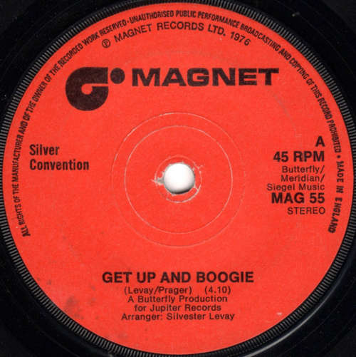 Cover Silver Convention - Get Up And Boogie (7, Single, Sol) Schallplatten Ankauf