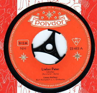 Cover Lonny Kellner - Lieber Peter (7, Single, Mono) Schallplatten Ankauf