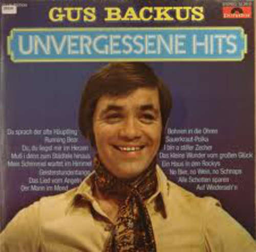 Cover Gus Backus - Unvergessene Hits (LP, Comp, Club) Schallplatten Ankauf