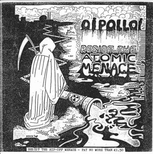 Cover Oi Polloi - Resist The Atomic Menace (7, RE, Yel) Schallplatten Ankauf