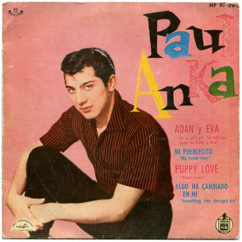 Cover Paul Anka - Adán Y Eva, De La Película La Vida Privada De Adán Y Eva (7, EP) Schallplatten Ankauf