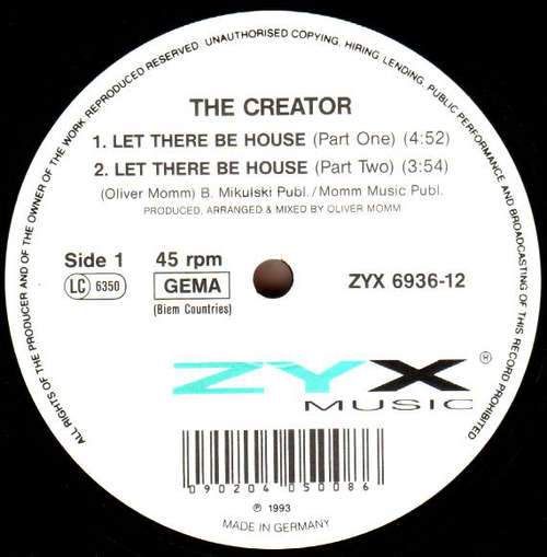 Cover The Creator - Let There Be House (12) Schallplatten Ankauf