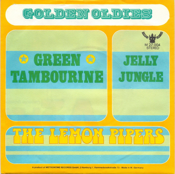 Cover The Lemon Pipers - Green Tambourine / Jelly Jungle (7, Single) Schallplatten Ankauf