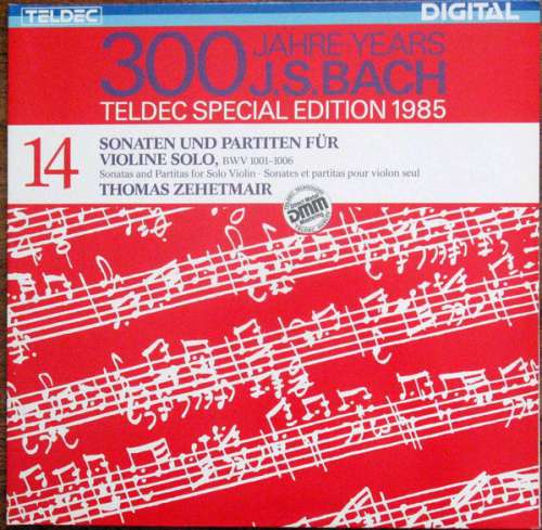 Cover Johann Sebastian Bach, Thomas Zehetmair - J.S. Bach: Sonaten Und Partiten Fur Violine Solo - Zehetmair (2xLP, 2 L) Schallplatten Ankauf