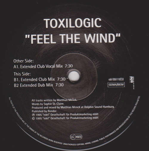 Cover Toxilogic - Feel The Wind (12) Schallplatten Ankauf
