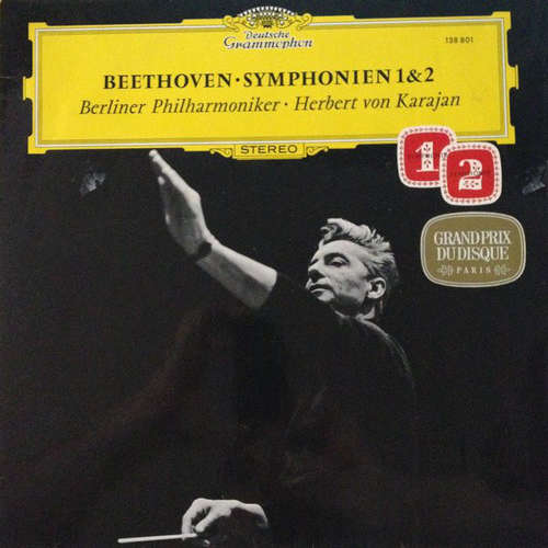 Cover Beethoven* - Herbert von Karajan · Berliner Philharmoniker - Symphonien 1 & 2 (LP) Schallplatten Ankauf