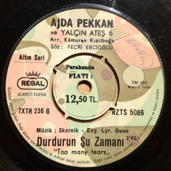 Cover Ajda Pekkan - Durdurun Şu Zamanı / Yaşamak Ne Güzel Şey (7, Single) Schallplatten Ankauf