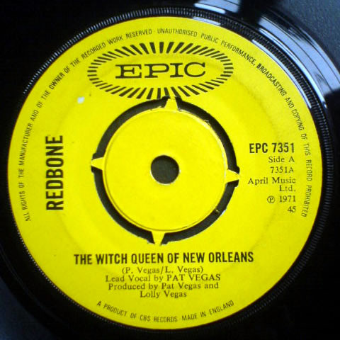 Cover Redbone - The Witch Queen Of New Orleans (7, Single, 4-p) Schallplatten Ankauf