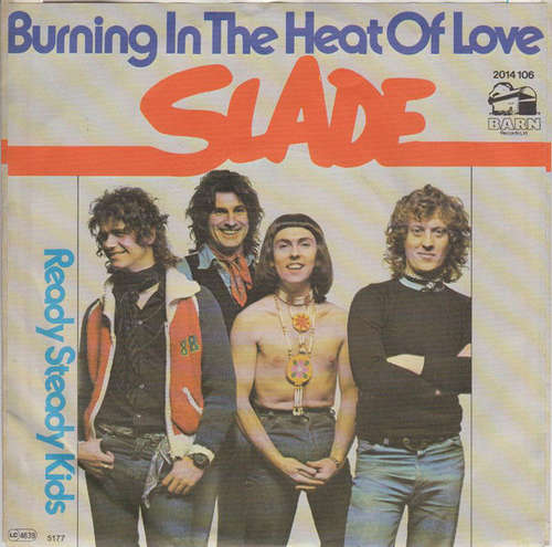 Cover Slade - Burning In The Heat Of Love (7, Single) Schallplatten Ankauf