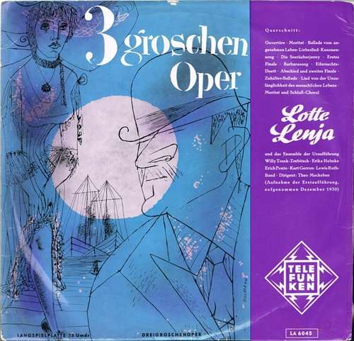 Cover Lotte Lenya - 3groschen Oper (10) Schallplatten Ankauf