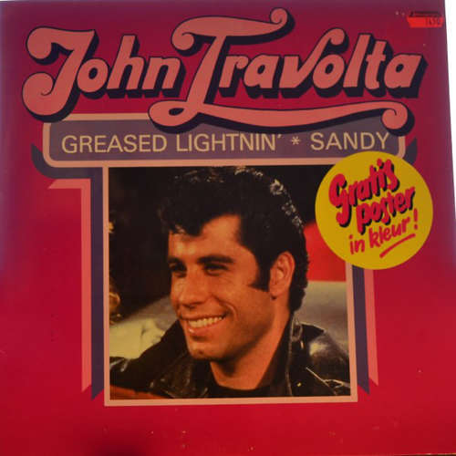 Cover John Travolta - Greased Lightnin' * Sandy (LP, Album, Blu) Schallplatten Ankauf
