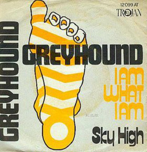 Cover Greyhound (4) - I Am What I Am (7, Single) Schallplatten Ankauf