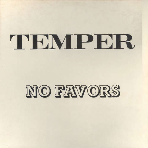 Cover Temper (5) - No Favors (12) Schallplatten Ankauf