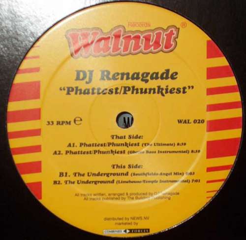 Cover DJ Renegade - Phattest/Phunkiest (12) Schallplatten Ankauf