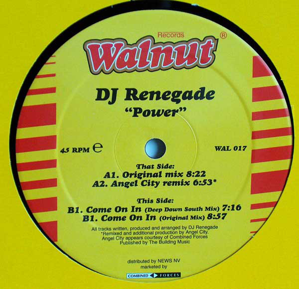 Cover DJ Renegade - Power (12) Schallplatten Ankauf