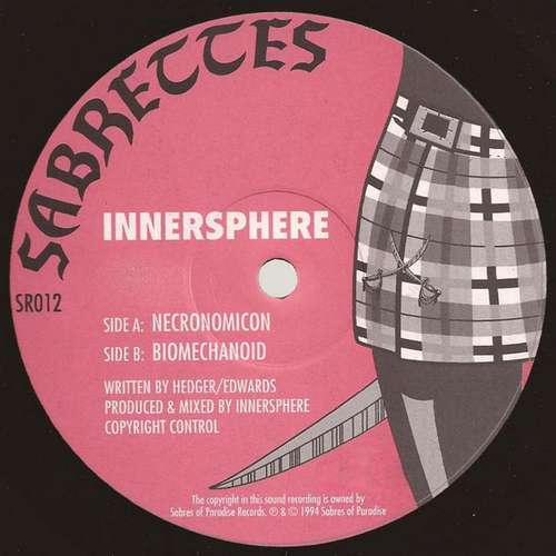 Cover Innersphere - Necronomicon / Biomechanoid (12) Schallplatten Ankauf