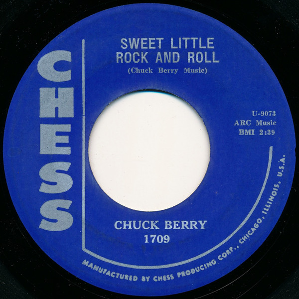 Cover Chuck Berry - Sweet Little Rock And Roll / Joe Joe Gun (7, Single) Schallplatten Ankauf