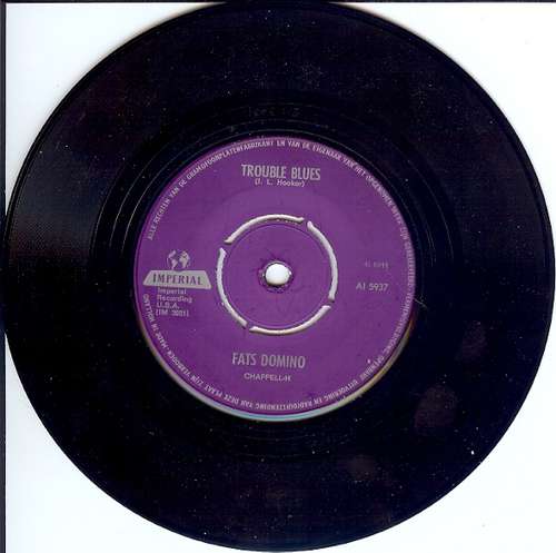 Cover Fats Domino - Trouble Blues (7, Single) Schallplatten Ankauf