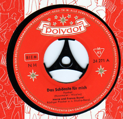 Cover Maria Und Franco Duval - Das Schönste Für Mich (7, Single, Mono) Schallplatten Ankauf