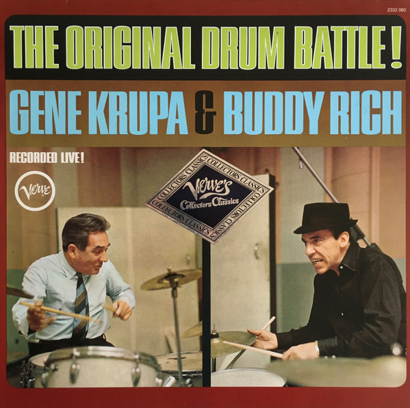 Cover Gene Krupa & Buddy Rich - The Original Drum Battle! (LP, Album, RE) Schallplatten Ankauf