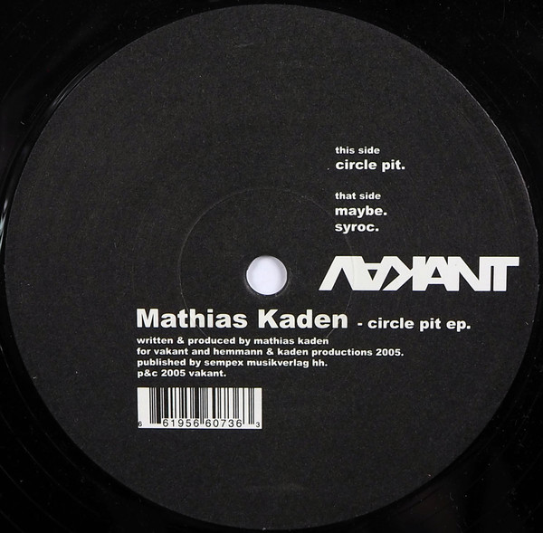 Cover Mathias Kaden - Circle Pit EP (12, EP) Schallplatten Ankauf