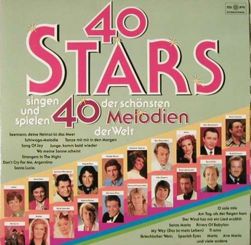 Cover Various - 40 Stars Singen Und Spielen 40 Der Schönsten Melodien Der Welt (2xLP, Comp) Schallplatten Ankauf