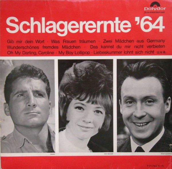 Cover Various - Schlagerernte 1964 (LP, Club) Schallplatten Ankauf