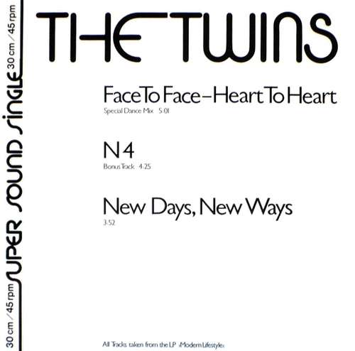 Cover The Twins - Face To Face - Heart To Heart (12, Single) Schallplatten Ankauf