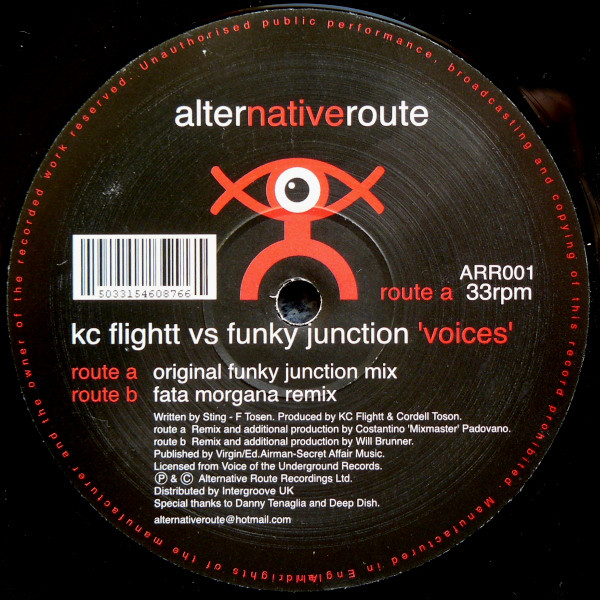 Cover KC Flightt Vs Funky Junction - Voices (12) Schallplatten Ankauf