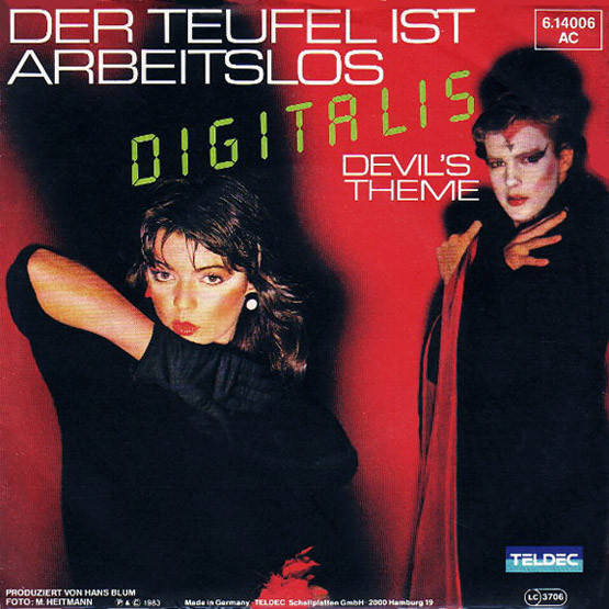 Cover Digitalis (10) - Der Teufel Ist Arbeitslos (7, Single) Schallplatten Ankauf