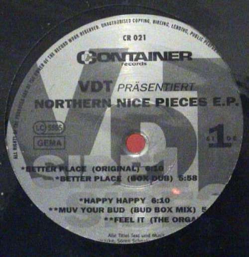 Cover VDT - Northern Nice Pieces E.P. (12, EP) Schallplatten Ankauf