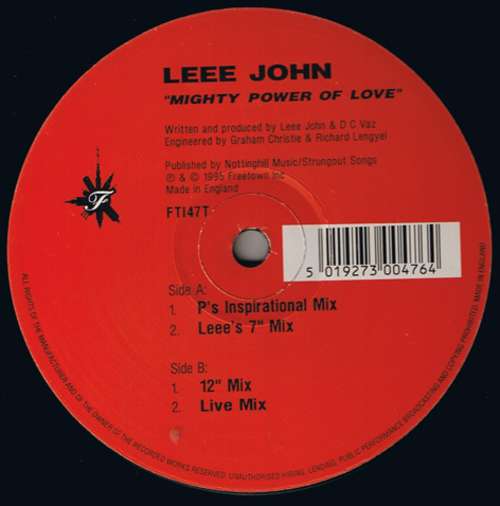 Cover Leee John - Mighty Power Of Love (12) Schallplatten Ankauf