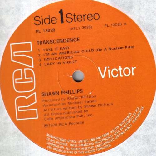 Cover Shawn Phillips (2) - Transcendence (LP, Album) Schallplatten Ankauf