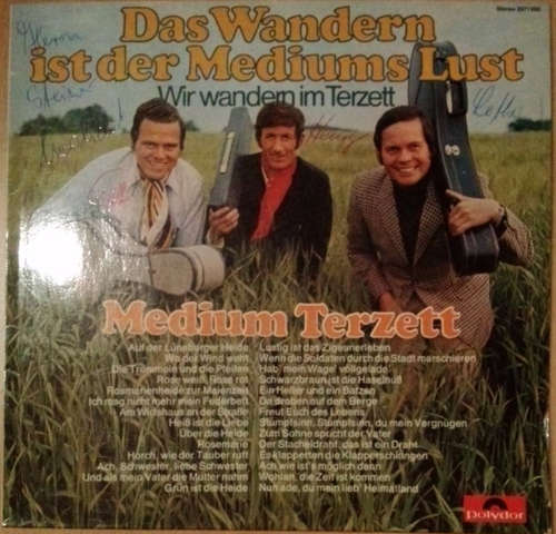 Cover Medium Terzett - Das Wandern Ist Der Mediums Lust - Wir Wandern Im Terzett (LP) Schallplatten Ankauf